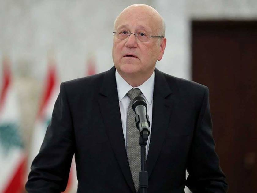 رئيس حكومة تصريف الأعمال في لبنان يصل إلى عمان