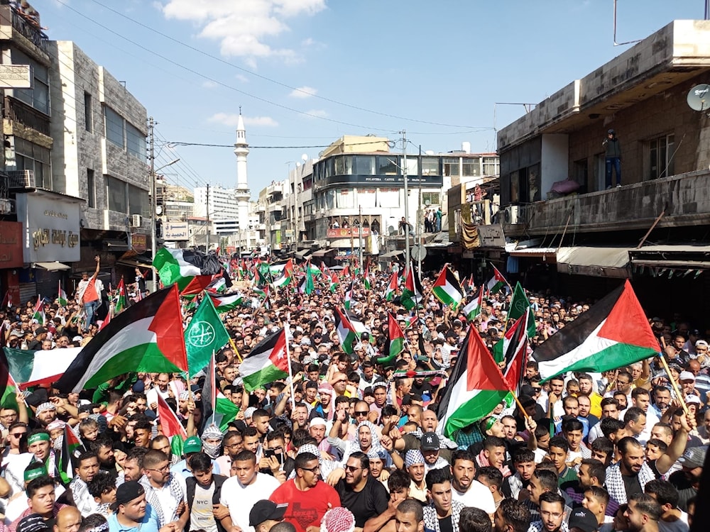 مسيرات تضامنية تنديدًا بالعدوان على غزة في عمان 