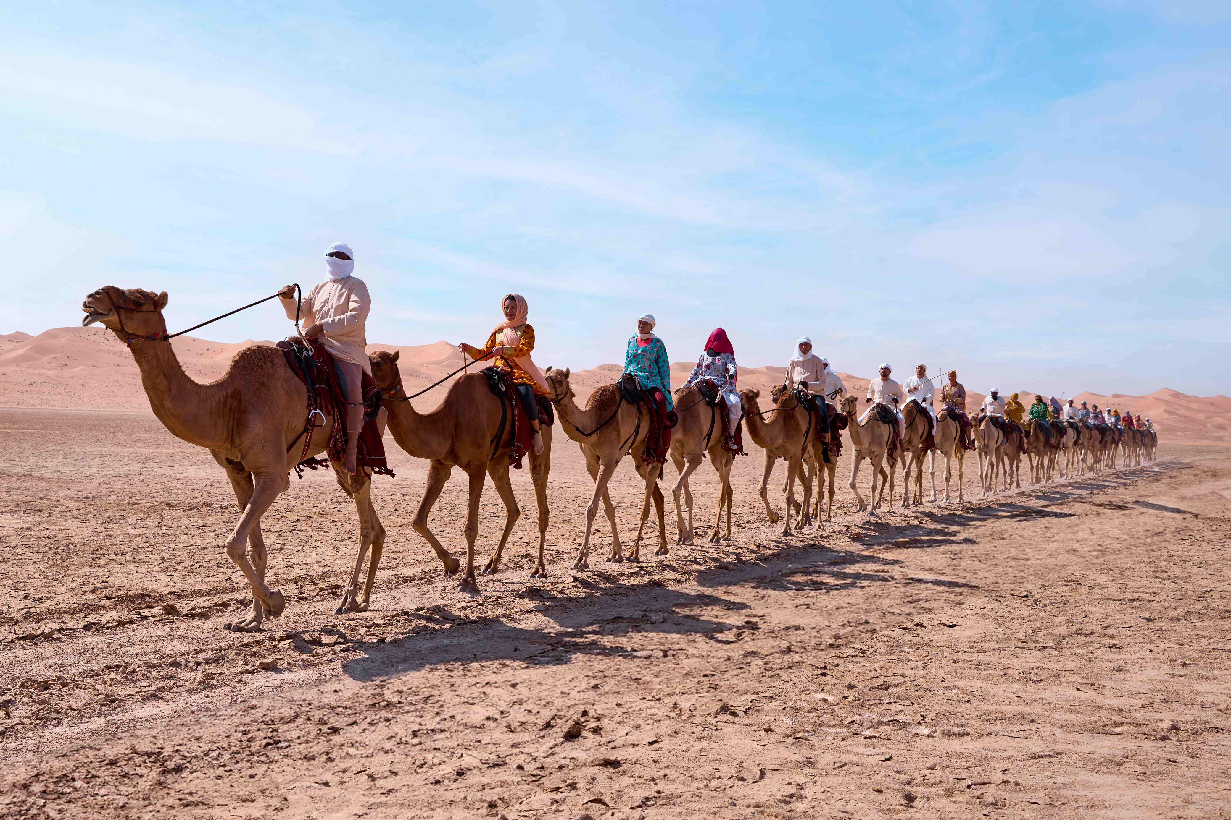 النسخة الـ11 من رحلة الهجن في طريق عودتها إلى دبي